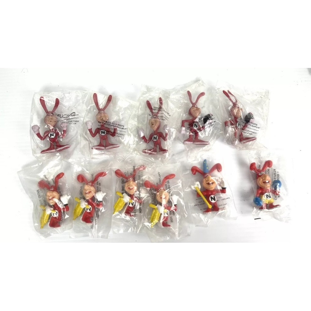 Vintage 1980s Dominos Pizza AVOID THE NOID Advertising pvc Figure Lot of 11
